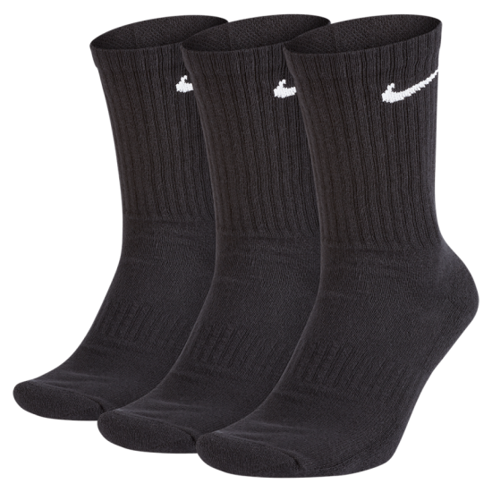 MEIAS NIKE EVERYDAY COTTON LIGHTWEIGHT X3 - PRETO